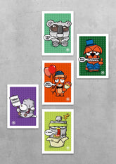 BRAINFART 5er-Postkartenset